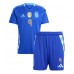 Maillot de foot Argentine Julian Alvarez #9 Extérieur vêtements enfant Copa America 2024 Manches Courtes (+ pantalon court)